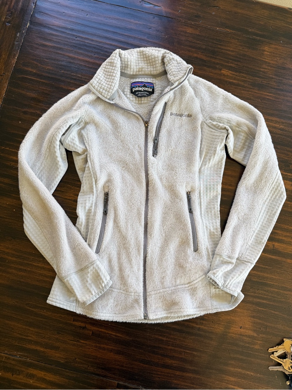 Patagonia Women's Light Gray Full-Zip Fleece Jacket